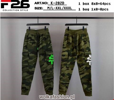 Spodnie dresowe meskie K-282D Mix kolor M-3XL
