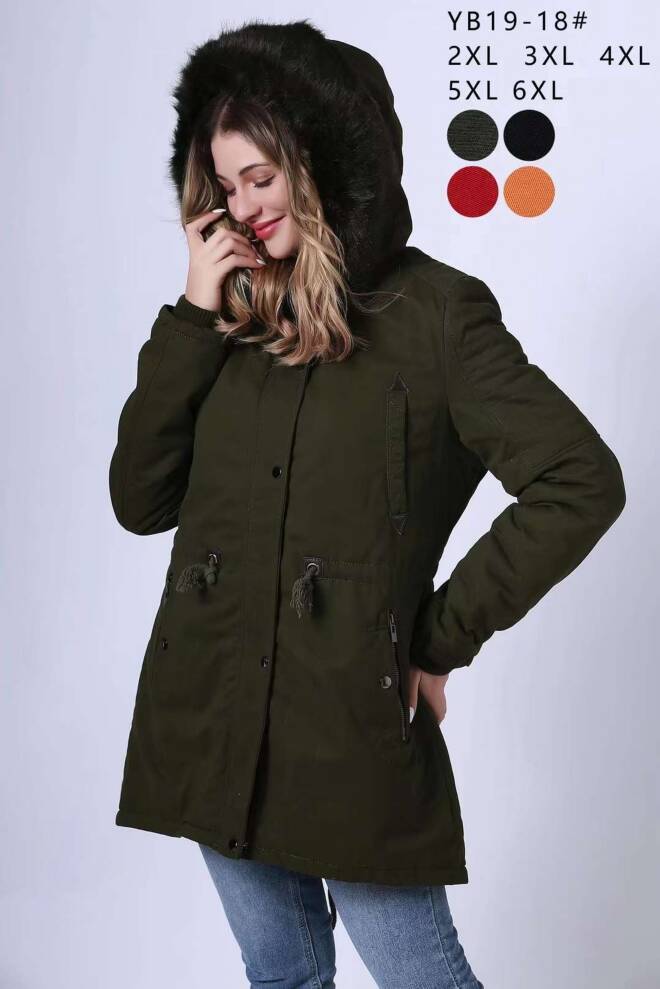 Kurtka damskie YB19-18 1 kolor  2XL-6XL
