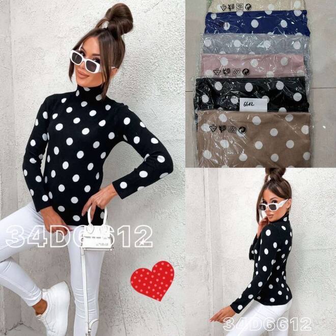 Sweter damskie D6612 Mix KOLOR  M-XL 1
