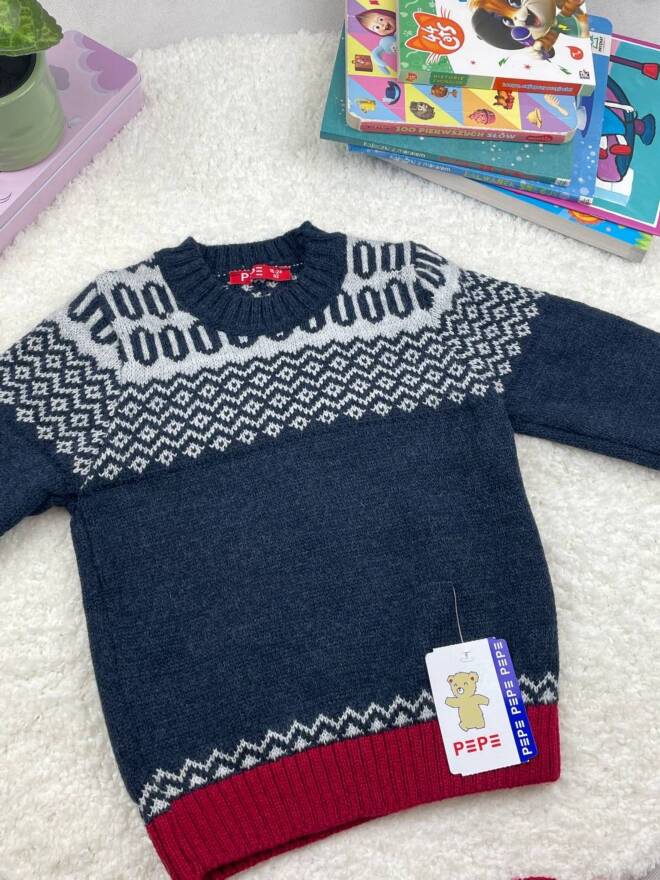 Sweter dziewczęce 5413 1 kolor  1-5(Towar Tureckie)