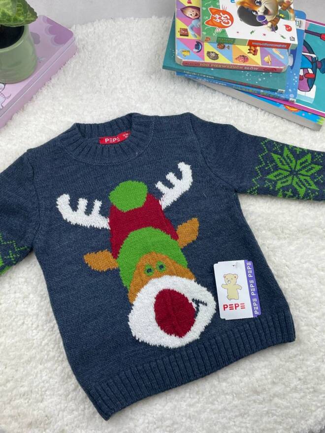 Sweter dziewczęce 5416 1 kolor  1-5(Towar Tureckie)