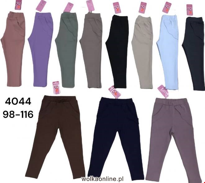Spodnie dziewczęcye 4044 Mix KOLOR  98-116 (Towar Tureckie)
