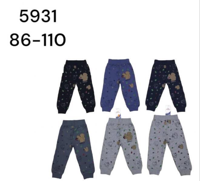 Spodnie dresowe chłopięce 5931 Mix KOLOR  86-110 (Towar Tureckie) 1