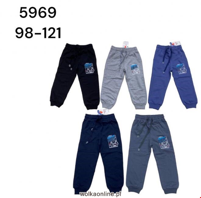 Spodnie dresowe chłopięce 5969 Mix KOLOR  98-121 (Towar Tureckie)
