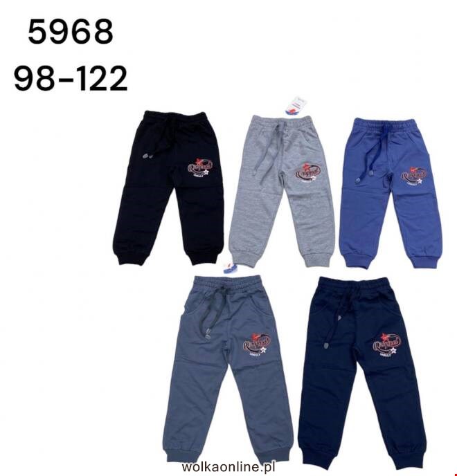 Spodnie dresowe chłopięce 5968 Mix KOLOR  98-122 (Towar Tureckie)
