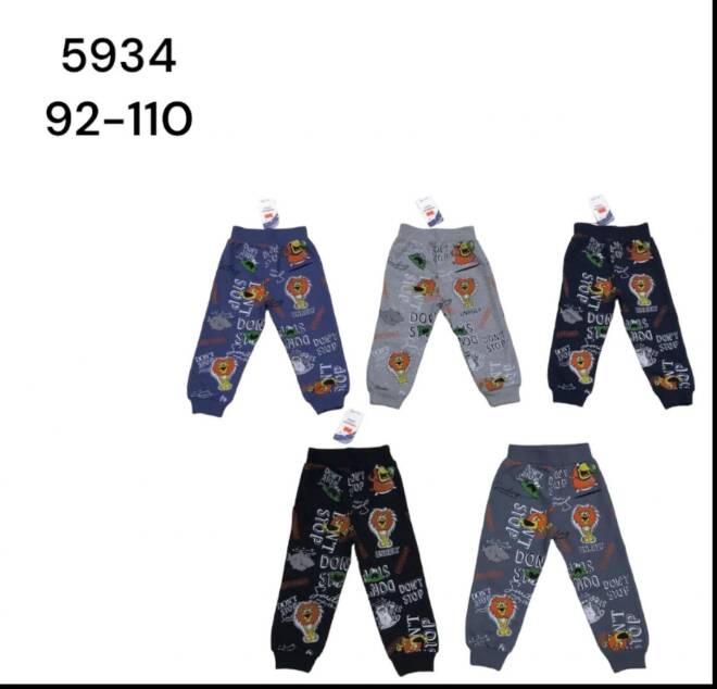 Spodnie dresowe chłopięce 5934 Mix KOLOR  92-110 (Towar Tureckie) 1
