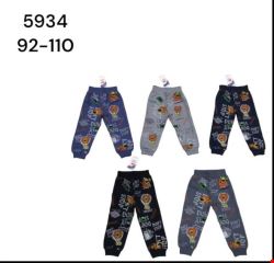 Spodnie dresowe chłopięce 5934 Mix KOLOR  92-110 (Towar Tureckie)