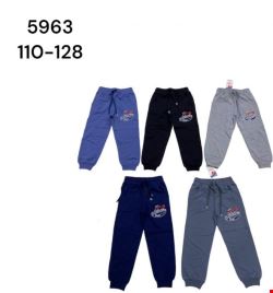 Spodnie dresowe chłopięce 5963 Mix KOLOR  110-128 (Towar Tureckie)