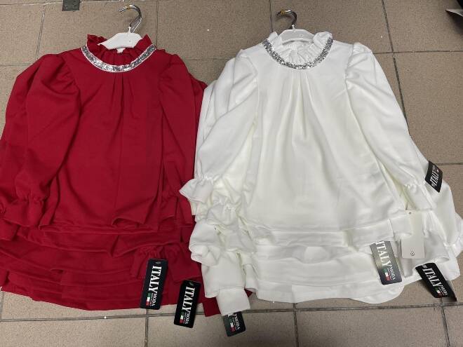 Bluzka dziewczęca 5748 1 kolor  4-14 1