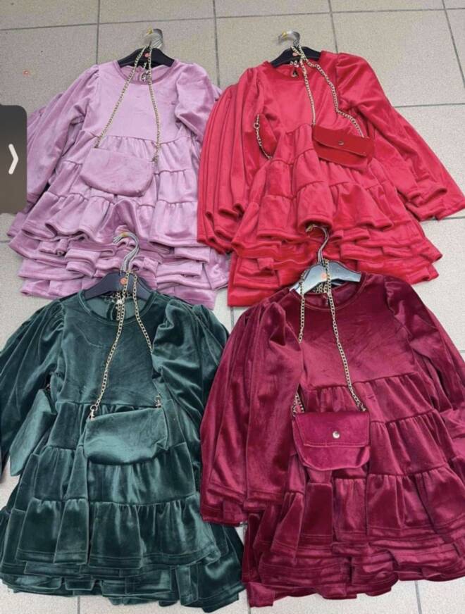 Sukienka dziewczęca 5750 1 kolor  1-6 1