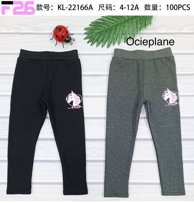 Leginsy dziewczęce KL-22166A Mix KOLOR  4-12 1