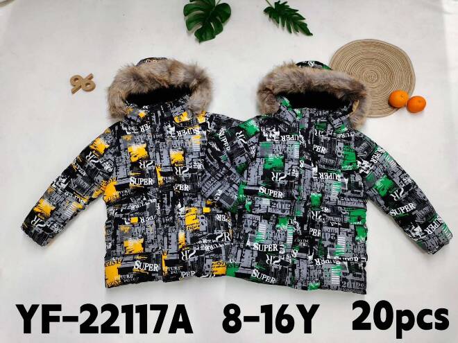 Kurtka chłopięca YF-22117A Mix KOLOR  8-16 1