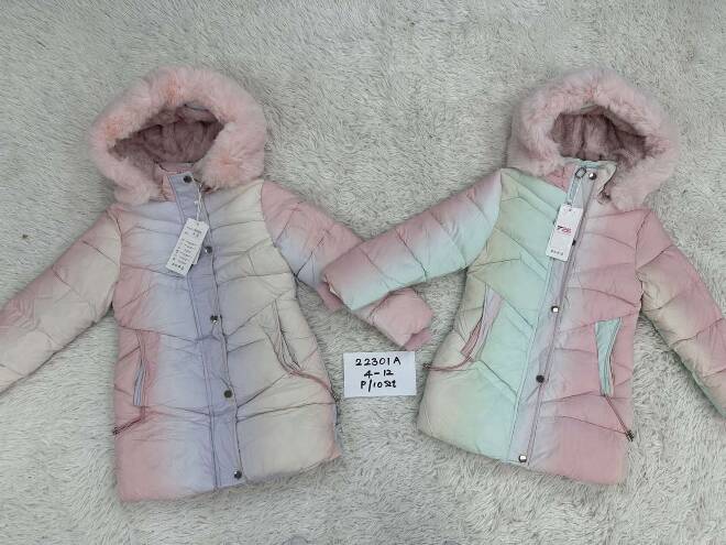 Kurtka  dziewczęca 22301A Mix KOLOR  4-12