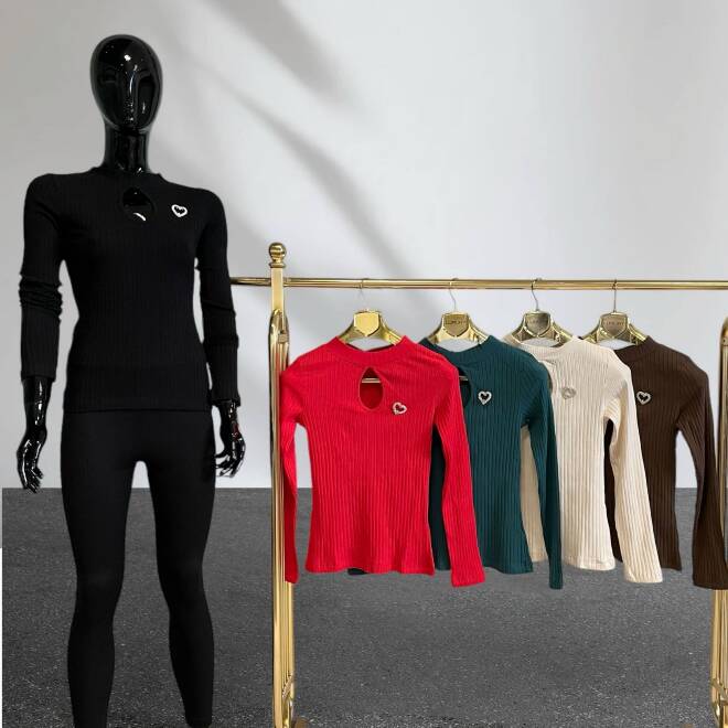 Bluzka damskie 5793 Mix KOLOR  Standard (Towar Tureckie)