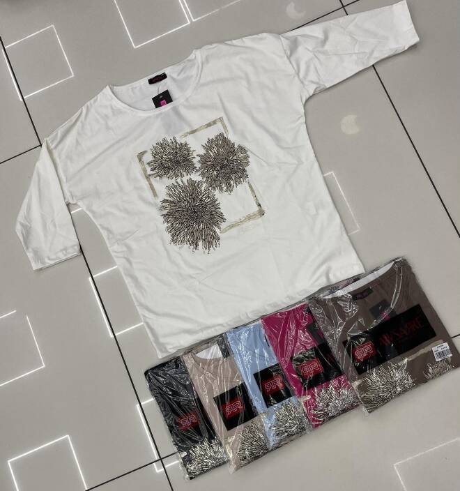 Bluzka damskie 5908 Mix KOLOR  Standard (Towar Tureckie) 1