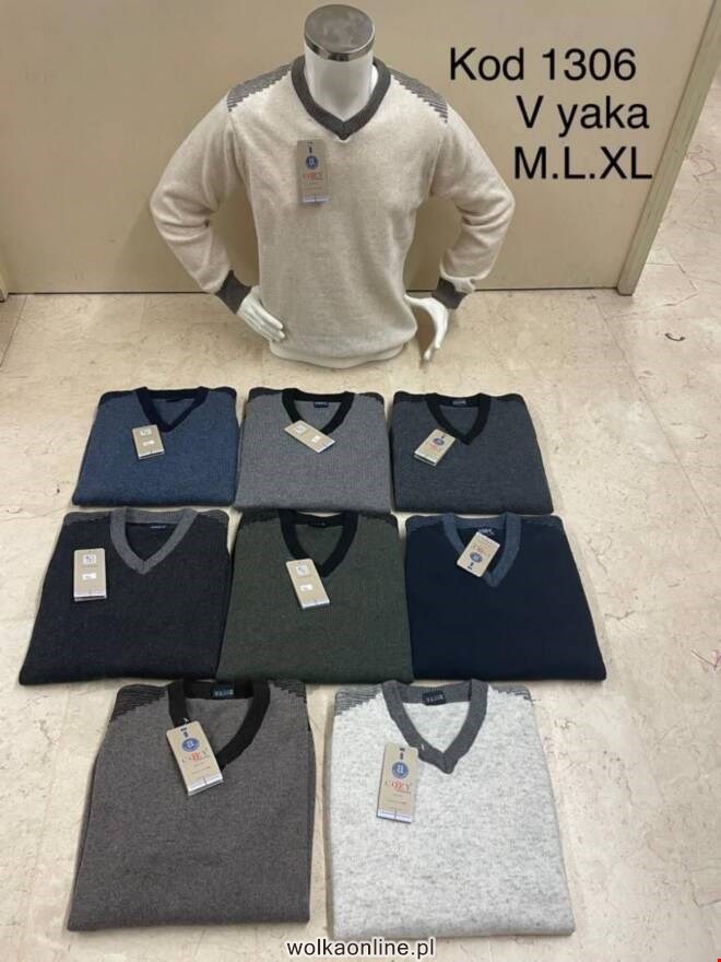  Sweter męskie 1306 1 kolor  M-XL(Towar Tureckie)