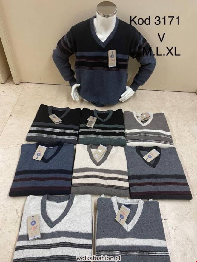  Sweter męskie 3171 1 kolor  M-XL(Towar Tureckie)