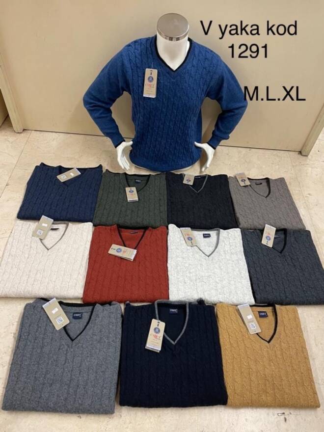  Sweter męskie 1291 1 kolor  M-XL(Towar Tureckie) 1