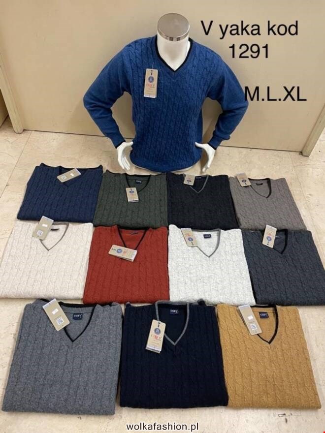 Sweter męskie 1291 1 kolor  M-XL(Towar Tureckie)