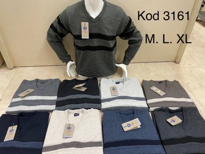  Sweter męskie 3161 1 kolor  M-XL(Towar Tureckie)