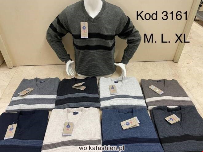  Sweter męskie 3161 1 kolor  M-XL(Towar Tureckie)