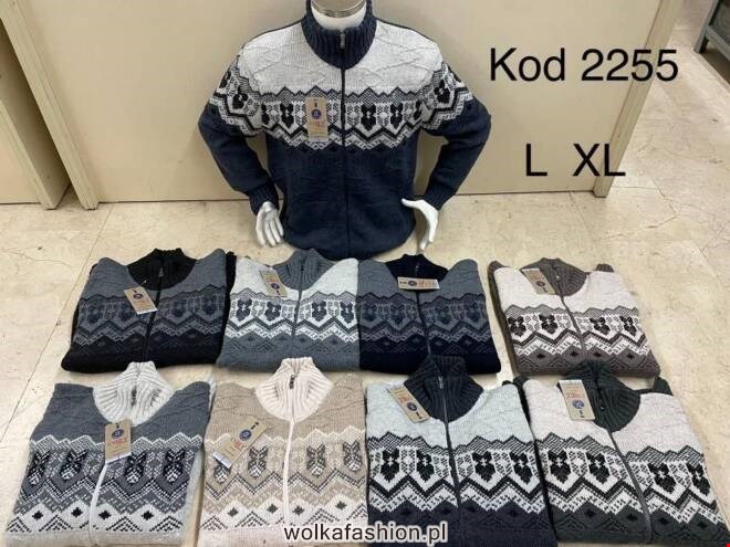  Sweter męskie 2255 1 kolor  L-XL(Towar Tureckie)