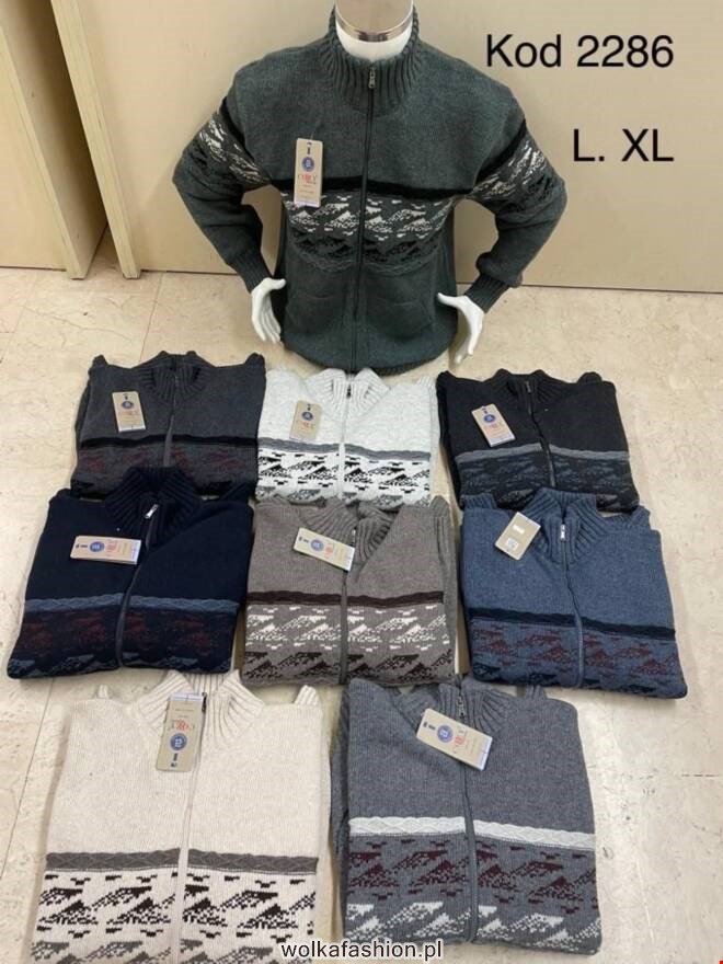  Sweter męskie 2286 1 kolor  L-XL(Towar Tureckie)