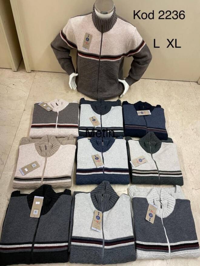  Sweter męskie 2236 1 kolor  L-XL(Towar Tureckie)