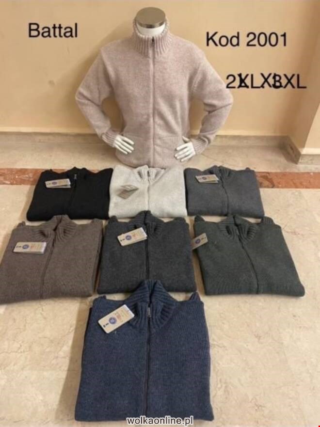  Sweter męskie 2001 1 kolor  2XL-3XL(Towar Tureckie)