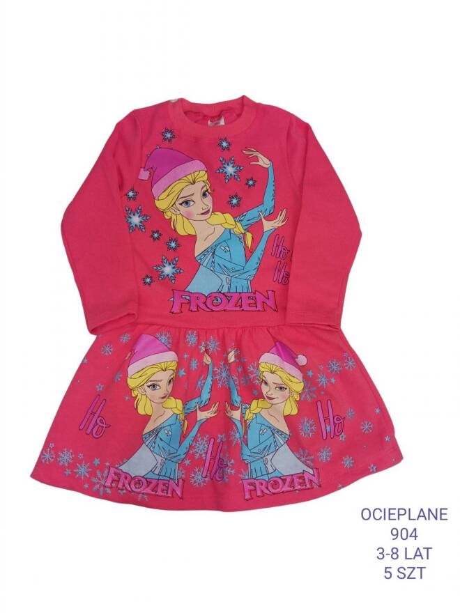 Sukienki dziewczęce 904 1 kolor  3-8(Towar Tureckie) 1