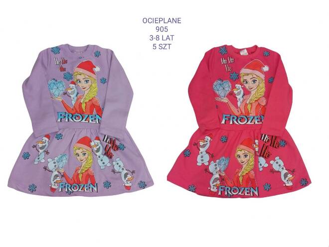 Sukienki dziewczęce 905 1 kolor  3-8(Towar Tureckie) 1