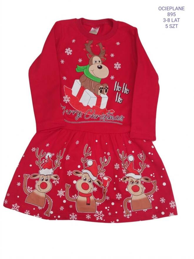 Sukienki dziewczęce 895 1 kolor  3-8(Towar Tureckie) 1