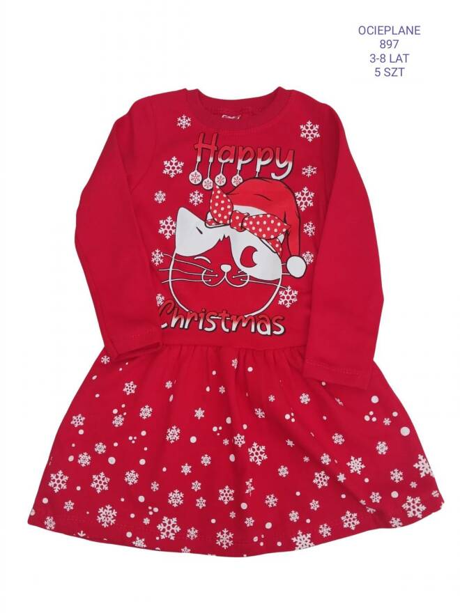 Sukienki dziewczęce 897 1 kolor  3-8(Towar Tureckie) 1