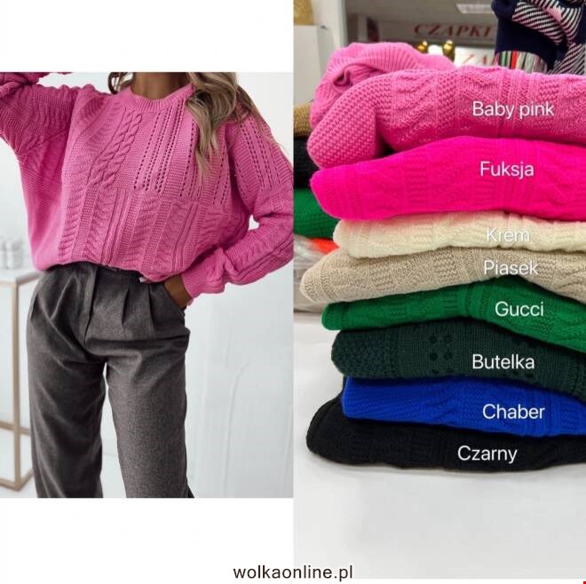 Sweter damskie 6324 Mix KOLOR  Standard (Towar Tureckie)