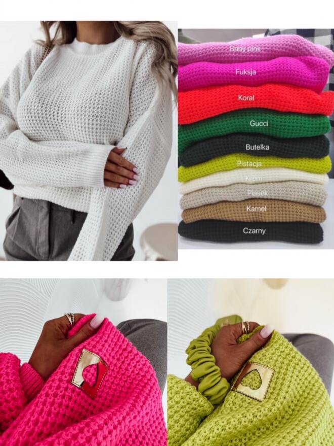 Sweter damskie 6325 Mix KOLOR  Standard (Towar Tureckie) 1
