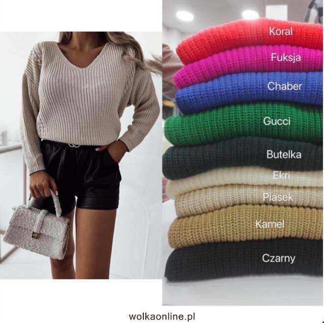 Sweter damskie 6328 Mix KOLOR  Standard (Towar Tureckie)