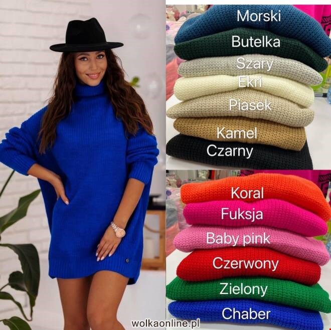 Sweter damskie 6330 Mix KOLOR  Standard (Towar Tureckie)