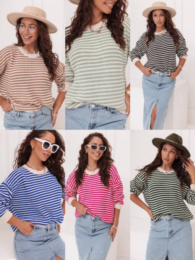 Sweter damskie 6334 Mix KOLOR  Standard (Towar Tureckie) 1