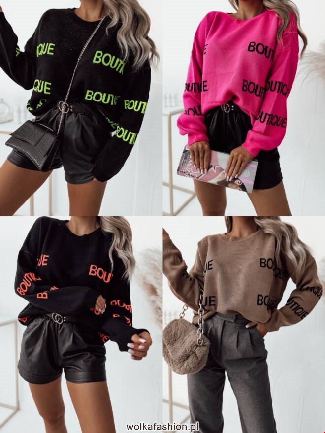 Sweter damskie 6338 Mix KOLOR  Standard (Towar Tureckie)
