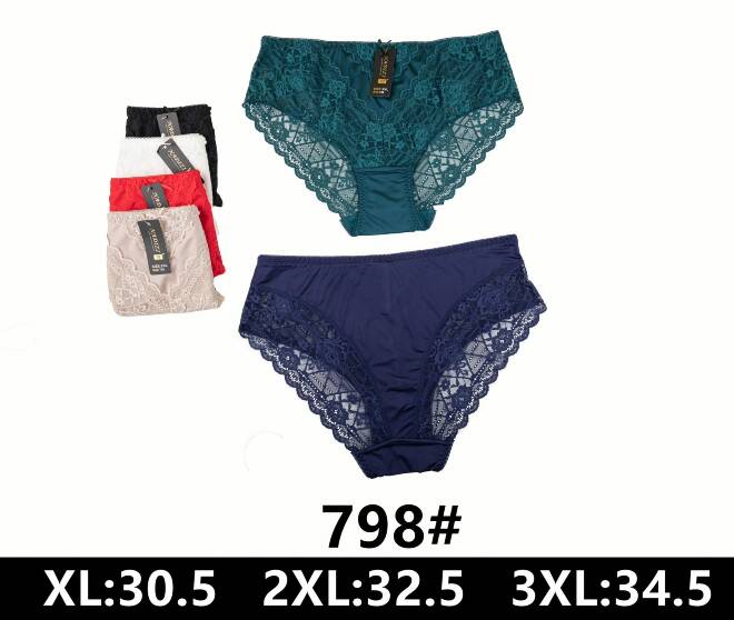 Majtki damskie 798 Mix KOLOR  XL-3XL 1