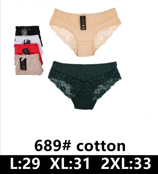 Majtki damskie 689 Mix KOLOR  L-2XL
