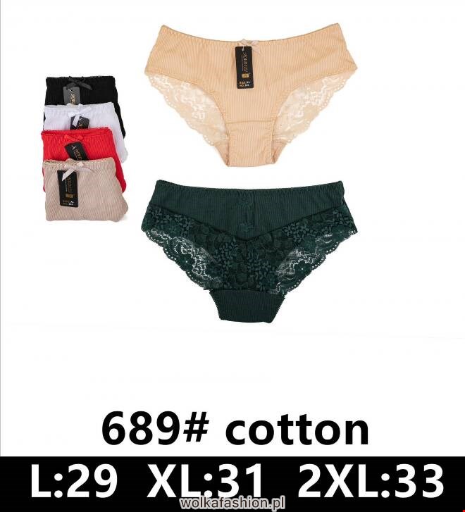 Majtki damskie 689 Mix KOLOR  L-2XL