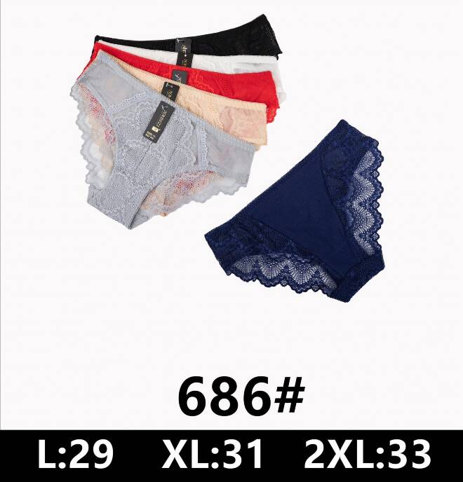 Majtki damskie 686 Mix KOLOR  L-2XL 1