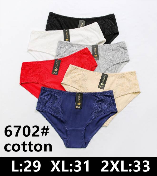 Majtki damskie 6702 Mix KOLOR  L-2XL
