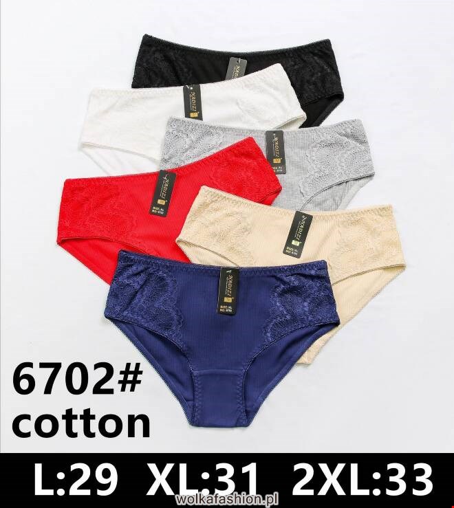 Majtki damskie 6702 Mix KOLOR  L-2XL