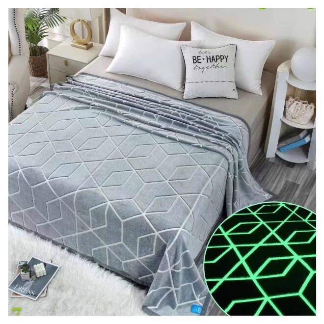 świecący koc n nocy 6463 1 kolor  150x200