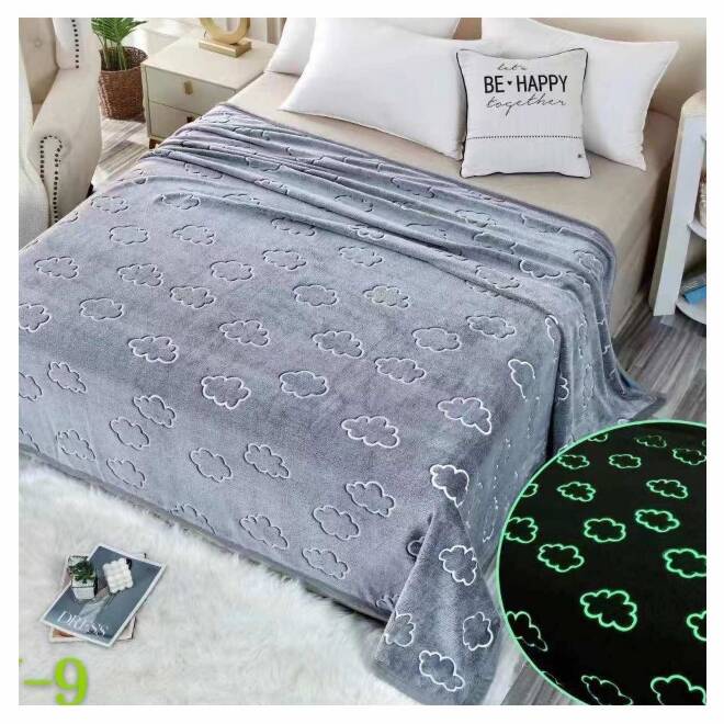 świecący koc n nocy 6465 1 kolor  150x200