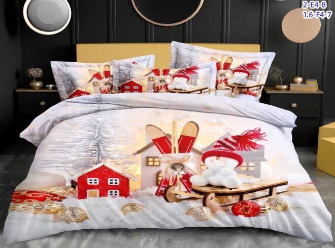 Komplet pościeli 4 części 6473 1 kolor  200x220