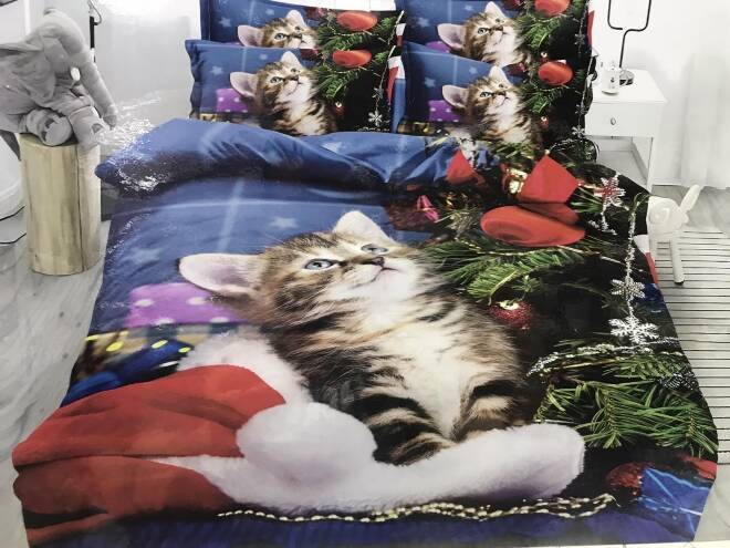 Komplet pościeli 4 części 6484 1 kolor  200x220