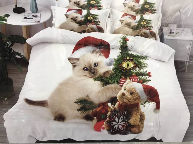 Komplet pościeli 4 części 6488 1 kolor  200x220